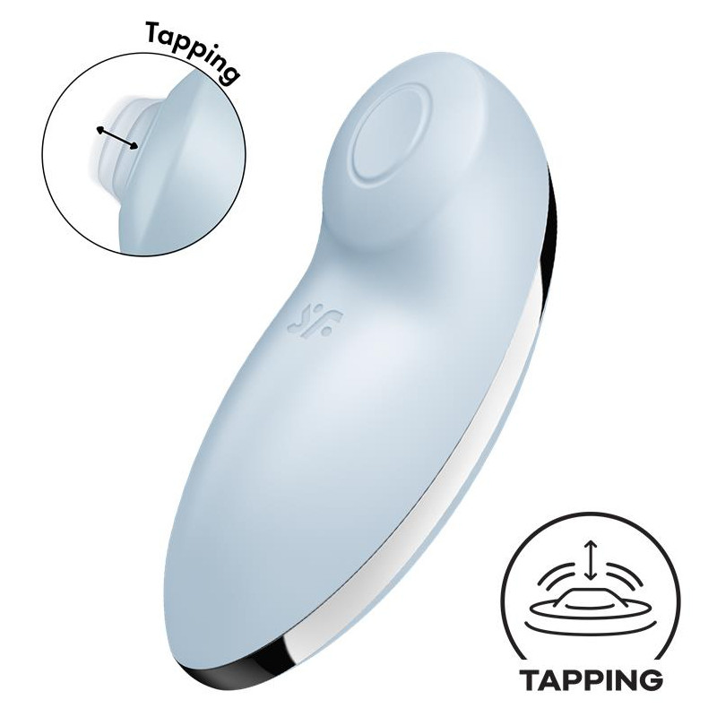 Satisfyer Stimulateur de Clitoris Tap & Climax 2 Bleu Clair
